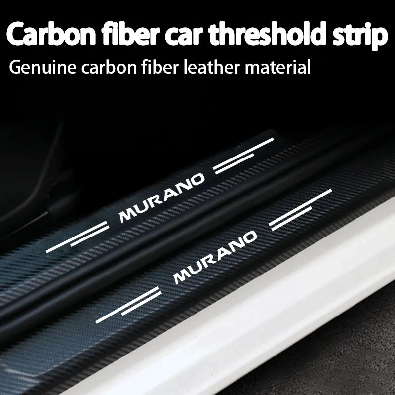 

Doorsill Protective Sticker Tape Carbon Fiber Anti-Scratch Stickers Auto Interior Accessories For Nissan Murano Car Accessories