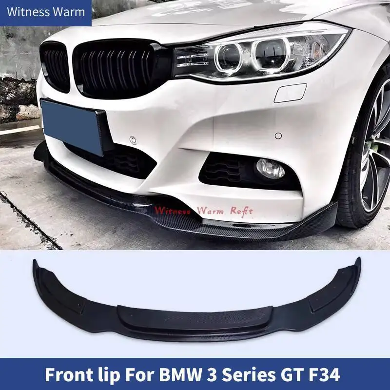Pare-Choc Avant de Voiture en Fibre de Carbone, Diffuseur, Spomicrophone pour BMW Série 3 F34 Gt 330i Gt 328i Gt 335i Gt 340i Gt m dehors 2013 - 2019