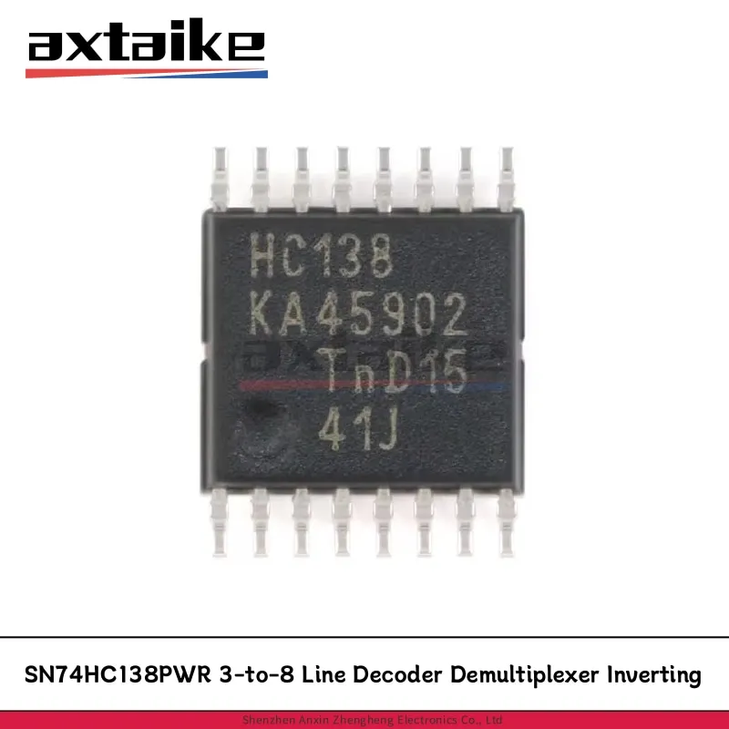 10PCS SN74HC138PWR 74HC138PW TSSOP-16 74HC138 HC138 SN74HC138 SMD 3-to-8 Line Decoder Demultiplexer Inverting IC