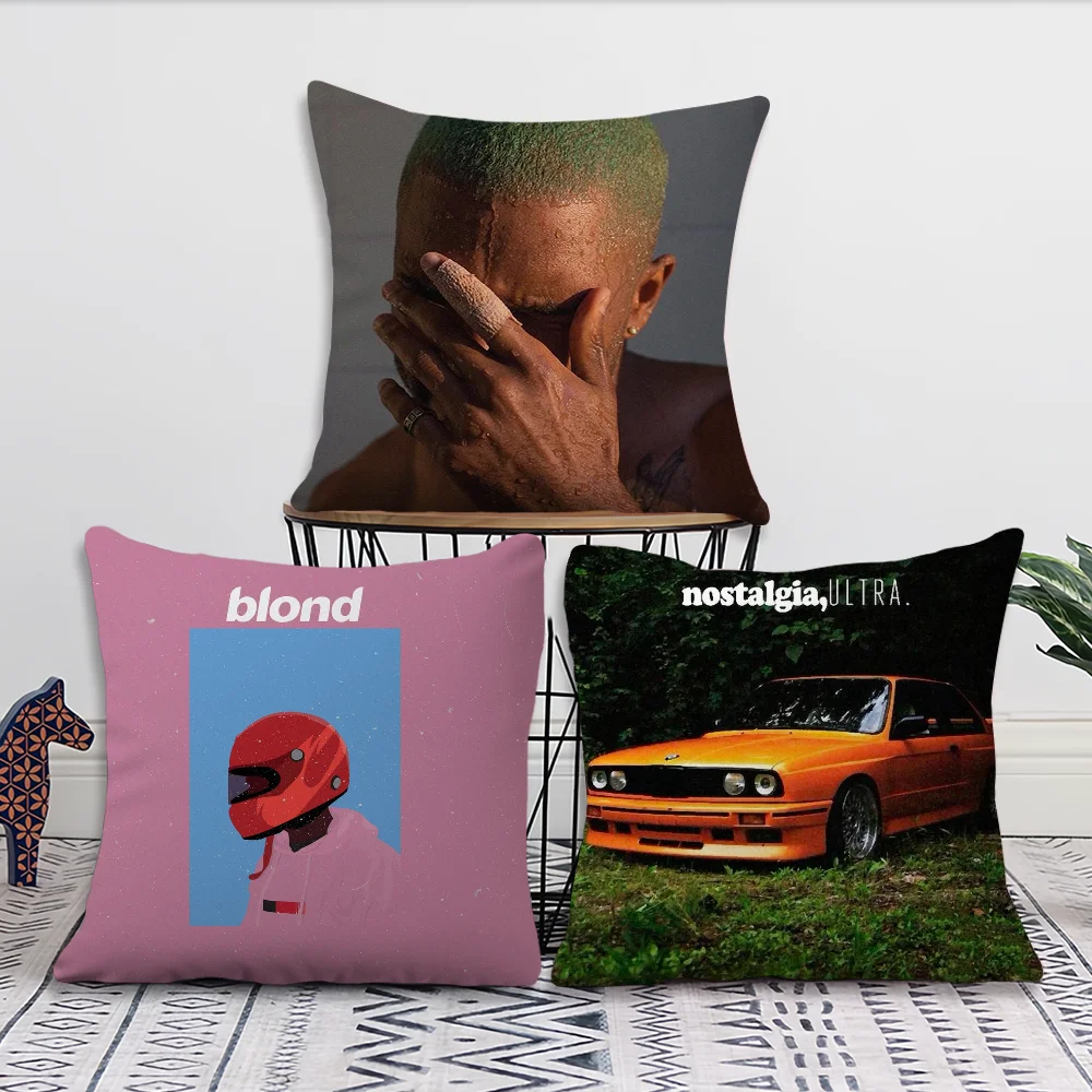 Singer F-Frank O-Oceans Pillow Case Square Cushion Room Bedroom Headboard Sofa Living Backrest Car Accessories Nap Time