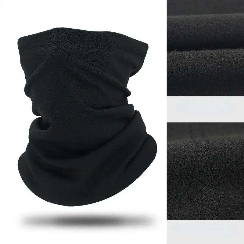 2024 New Windproof Winter Men\'s Scarf Neck Warmer Tube Fleece Balaclava Ski Mask Motorcycles Cycling Camping Hiking Scarves