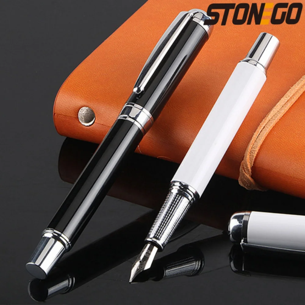 STONEGO Metal business gold nib Upscale Business Office School Conference Stationery Writing Supplies Chic fountain Pen Gift Pen