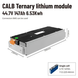 Grade A CALB 12S1P Module 44.4V 147Ah Prismatic Lithium ion Rechargeable NMC  battery module for electric car bus EV 43.2V 147ah