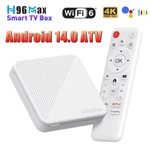 H96 Max H313 Smart TV Box compatible con WIFI6 4K HDR 3D 8GB 16GB Allwinner H313 Quad Core reproductor multimedia Global asistente de Google Home