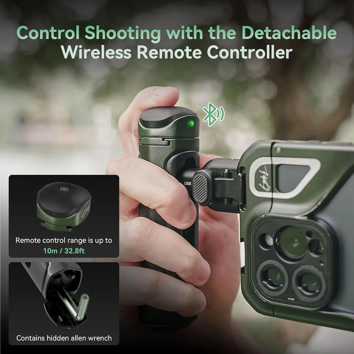 Mobile Video Kit for i Phone 15 Pro Max with Wireless Quick Release Dual Handles VND phone filter adapter4407