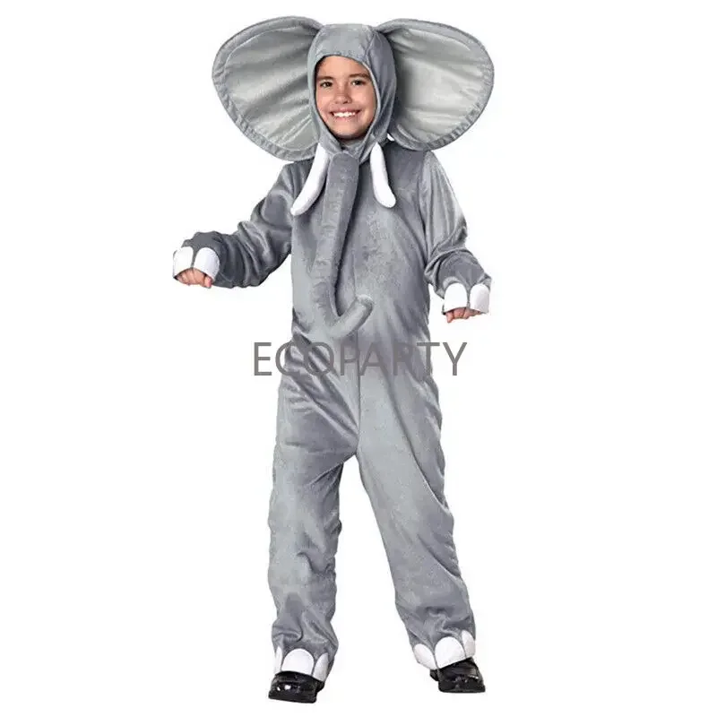 Child Elephant frog mouse Costume Animal Book Week Zoo Party Boys Girls Halloween Jumpsuit one piece bodysuit disfraz ecoparty