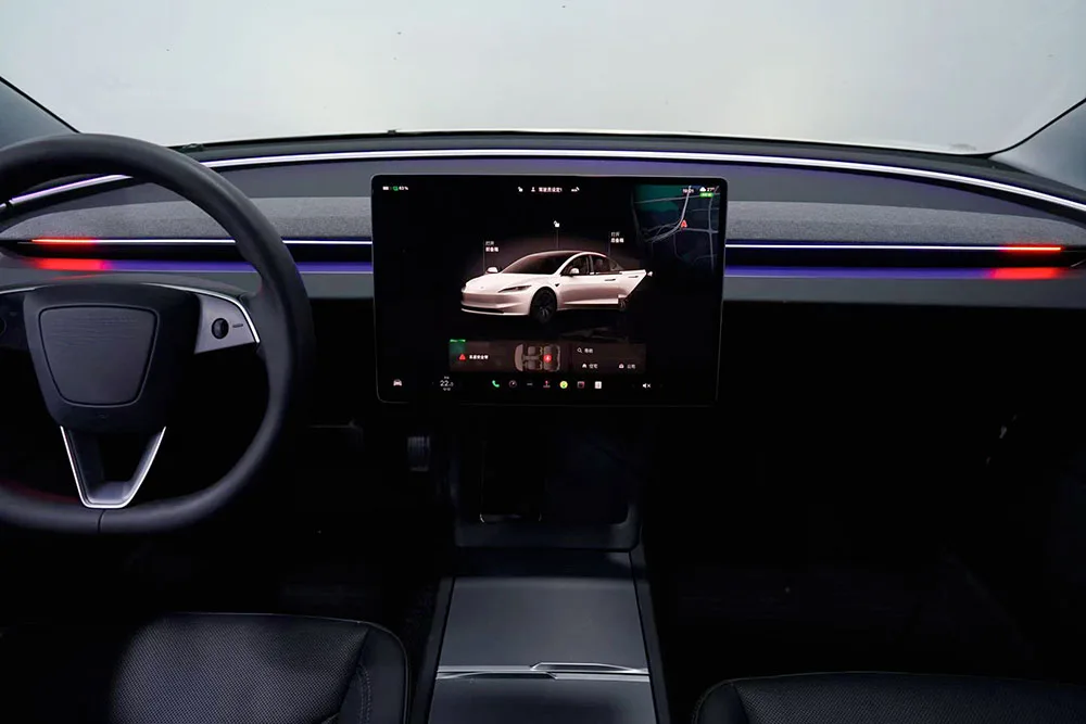Intelligentes Lüftungsschlitz-Ambientelichtsystem Totwinkel-Überwachungssystem BSD für Tesla New Y YL Juniper Model 3 Highland Model 3 Y 2021+ – Detail 14