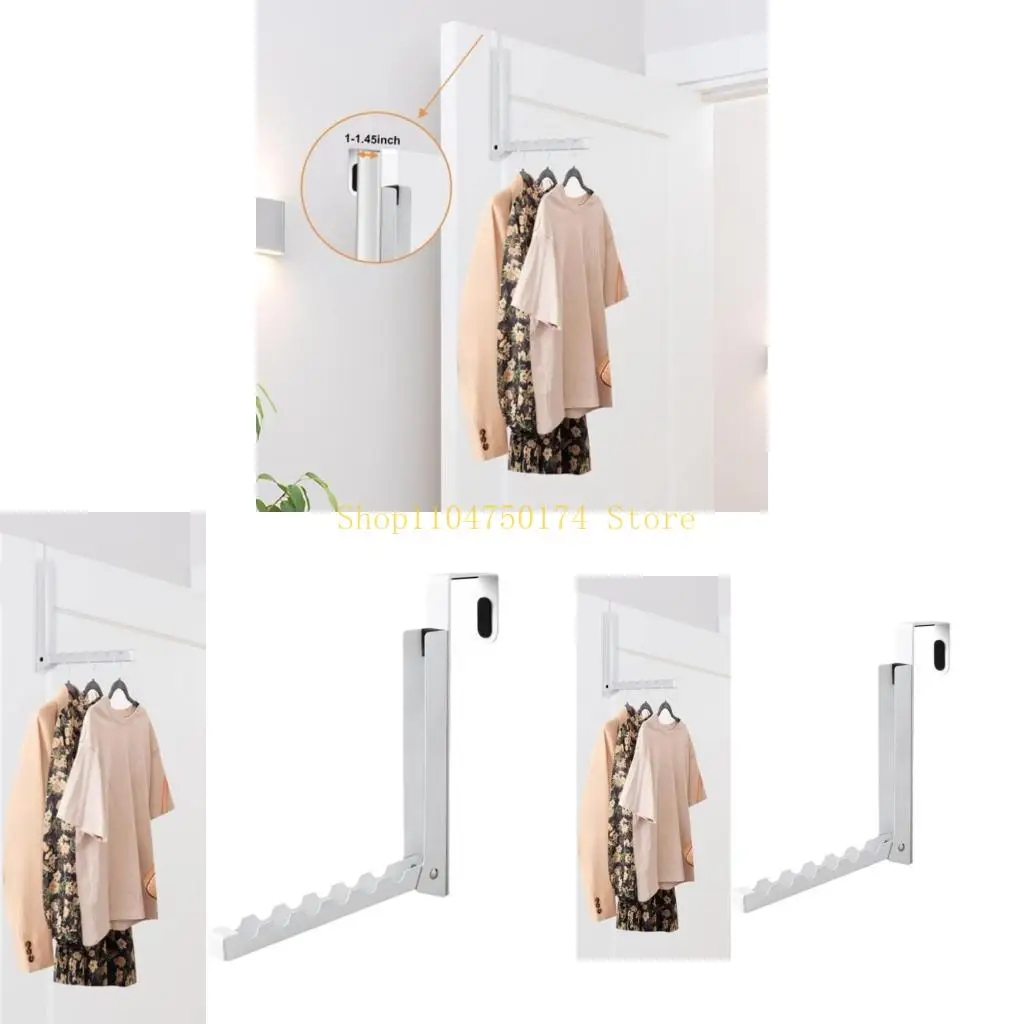 

Over The Door Hanger Portable Storage Hook Clothes Drying Rack Folding Clothes Organizers Coat Towels Hanging Rack top sale