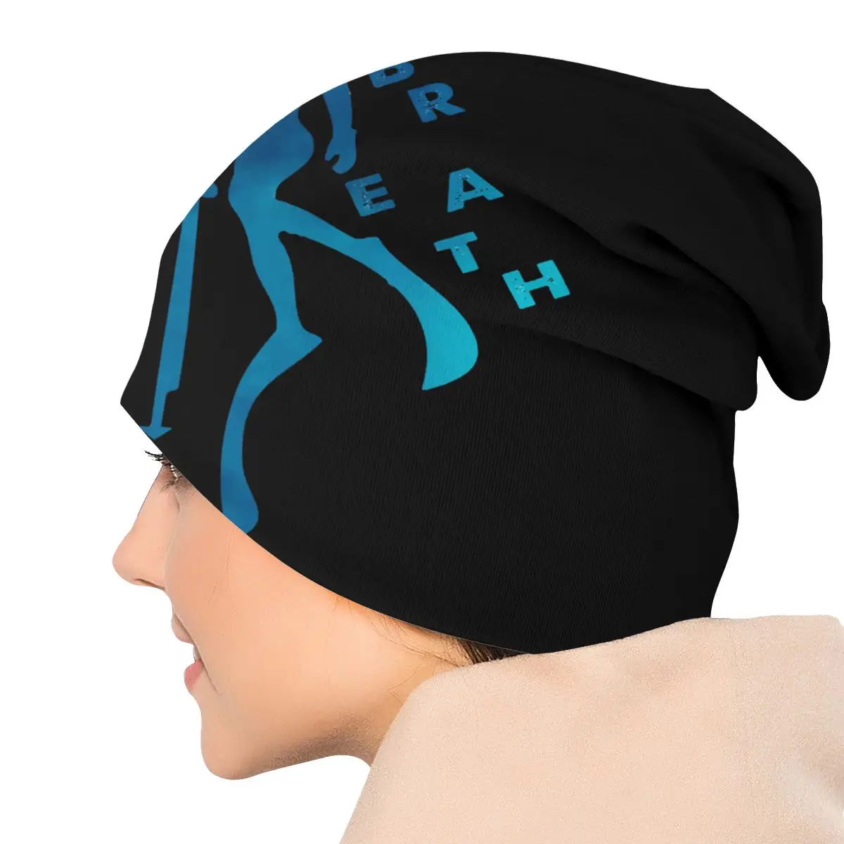 Dive Scuba Diving Skullies Beanies Hats One Breath Spearfishing Freediving Lovers Thin Bonnet Hipster Caps Men Women\'s Earmuffs