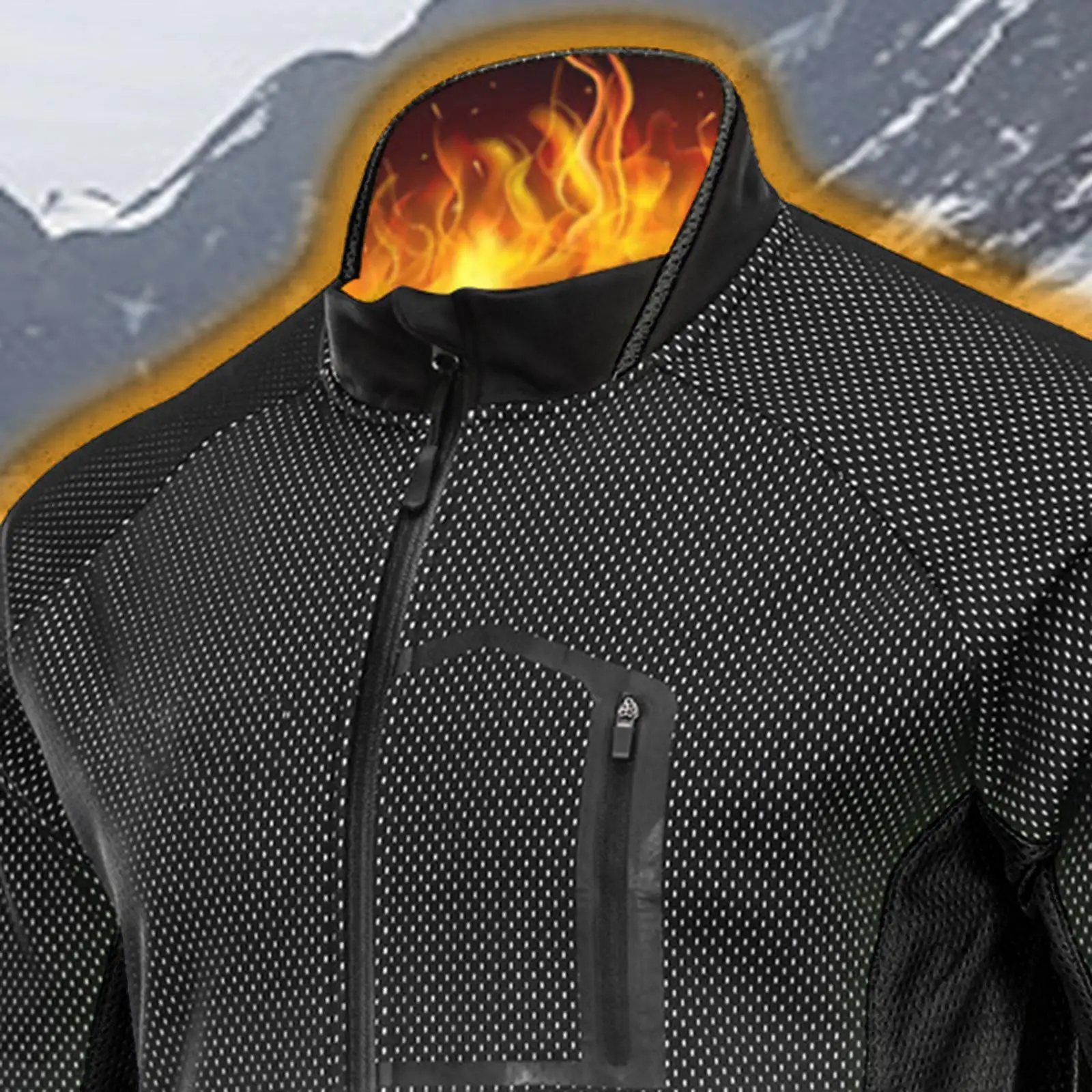 

Mens Cycling Jacket Breathable Jersey Fleece Coat Windbreaker Outdoor Lightweight Comfortable Running Riding Sports Outfit
