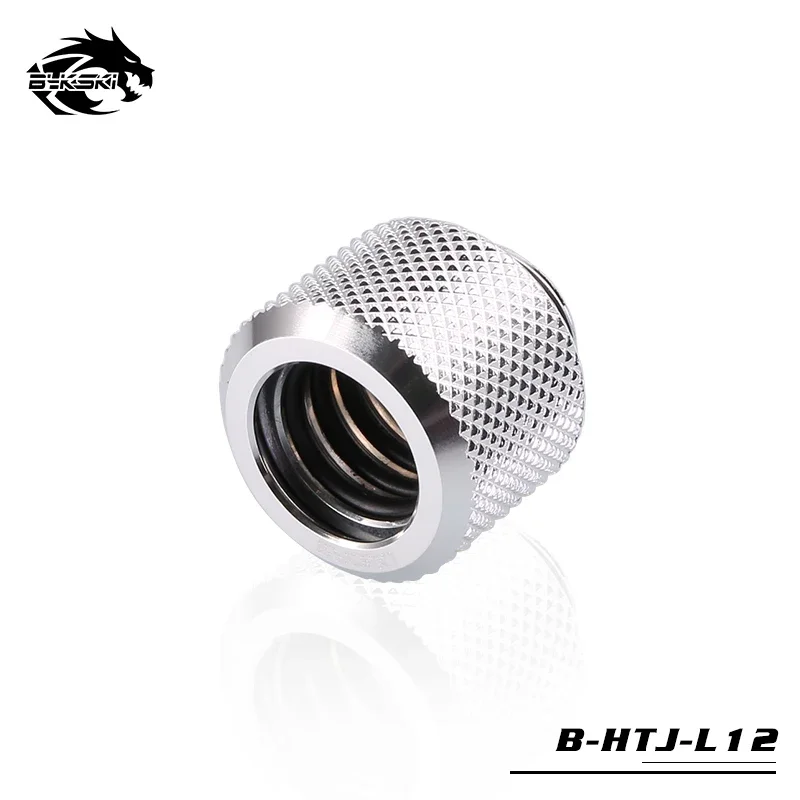 BYKSKI OD12mm Hard Tube Fitting / Hand Compression Fitting G1/4'' Threading Accesspries Fitting use for 8/12mm 10/12mm Hard Tube