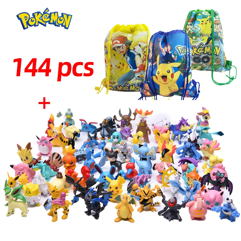 Figuras de acción de Pokémon de estilo 144, modelo de Pikachu, decoración Ornamental, juguetes de colección para niños, regalo de Navidad