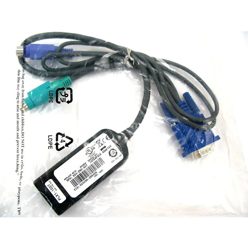 

Для адаптера консоли HP KVM/IP PS/2 VGA RJ45 262587-B21 CAT5