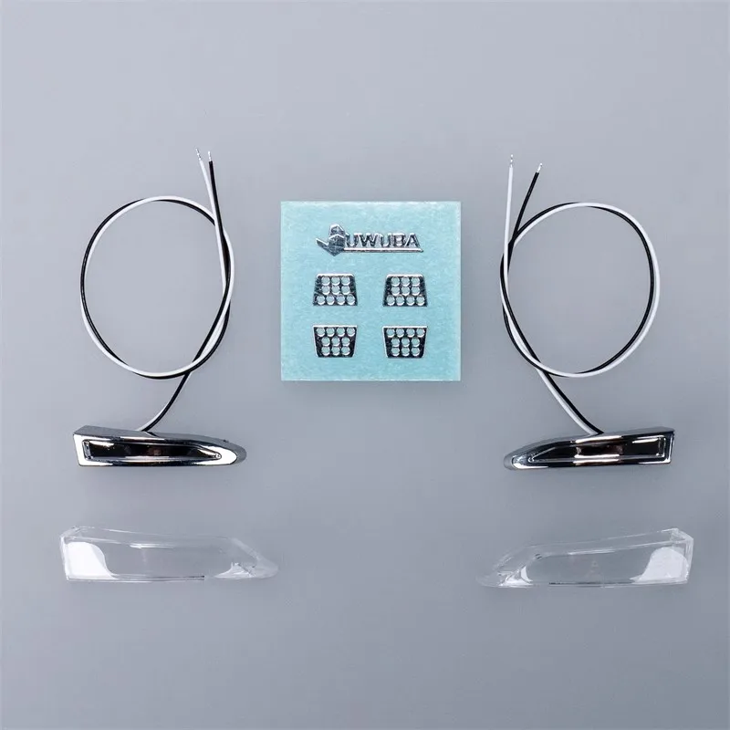 الذقن الجانب بدوره إشارة Cbd-k56 عملية تصفيح البلاستيك 3 فولت لشاحنة مقطورة تاميا نموذج 1/14 فولفو Fh16 750 أجزاء محاكاة Led #4