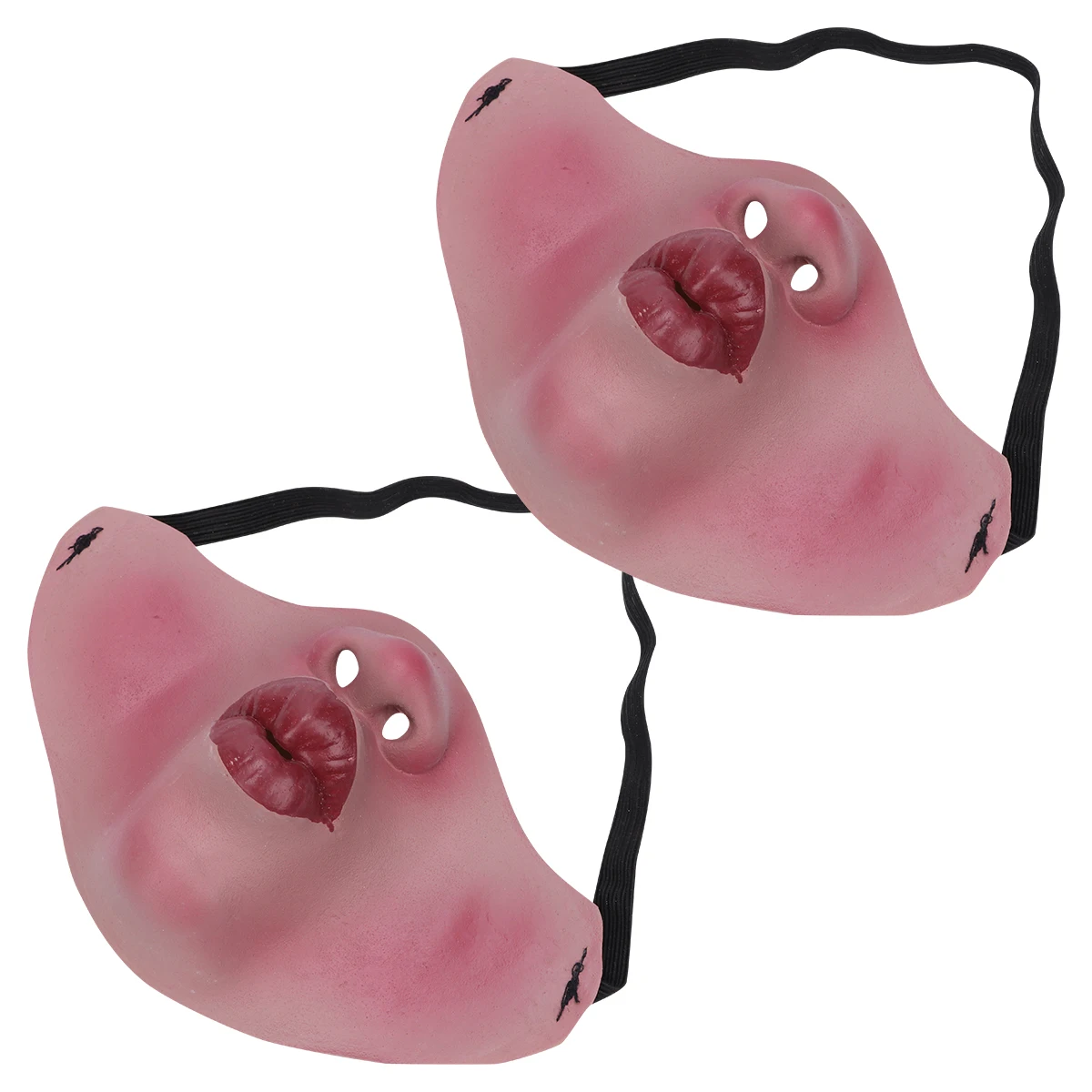 

Latex Vampire Mask Half Face for Party Halloween Costume Accessory Soft Comfort Ideal Gifts Events Masquerade Festivals Cosplay