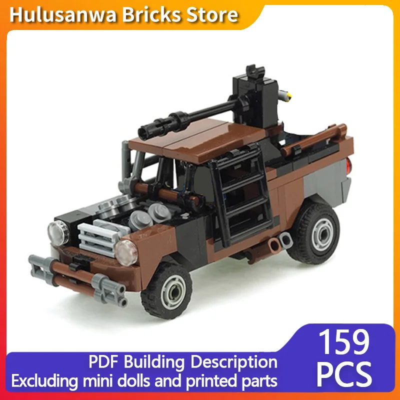 

Modification Pickup Truck Model MOC Building Bricks War Equipment Modular Technology Gifts Holiday Assemble Children Toys Suit