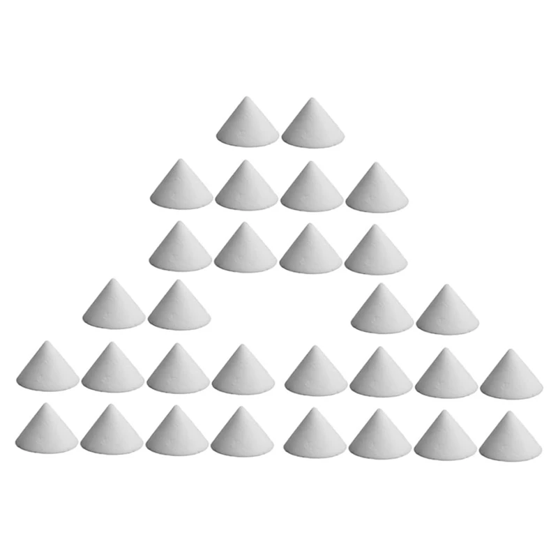 30Pcs Ceramic Nail Fireplace Tools Pottery Kiln Cones Kiln Cone Supports Built God Tough Pottery Tools Clay Support