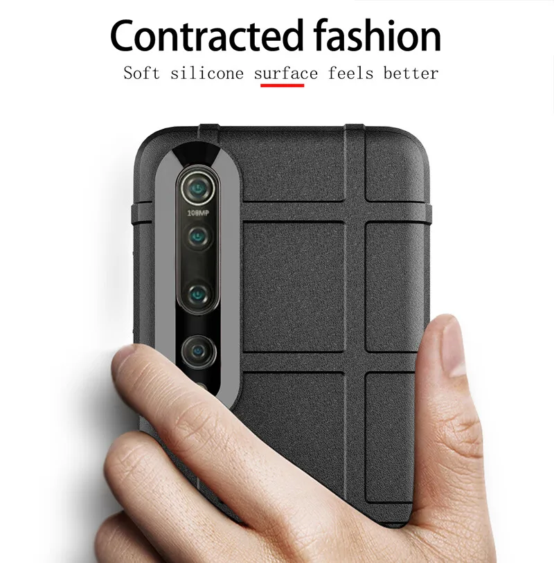 Shockproof Silicone Case for Xiaomi Mi 10 Pro 5G Heavy Duty Armor Shield Cases for xiaomi 10 pro Mi10 Pro Anti Knock Soft Cover