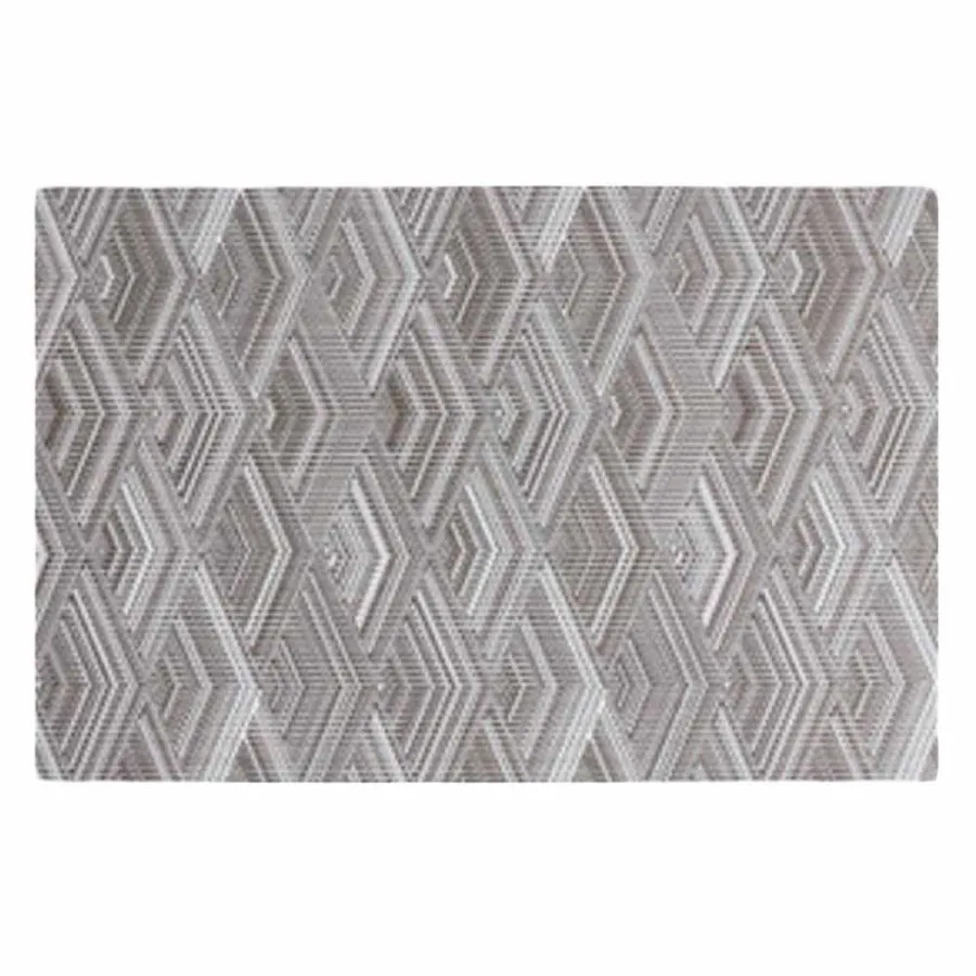 

4 Pcs PVC Placemats Dining Table Place Mats Coffee Table Woven Polyester Nonslip Table Mats 17.7x11.8 inch Brown