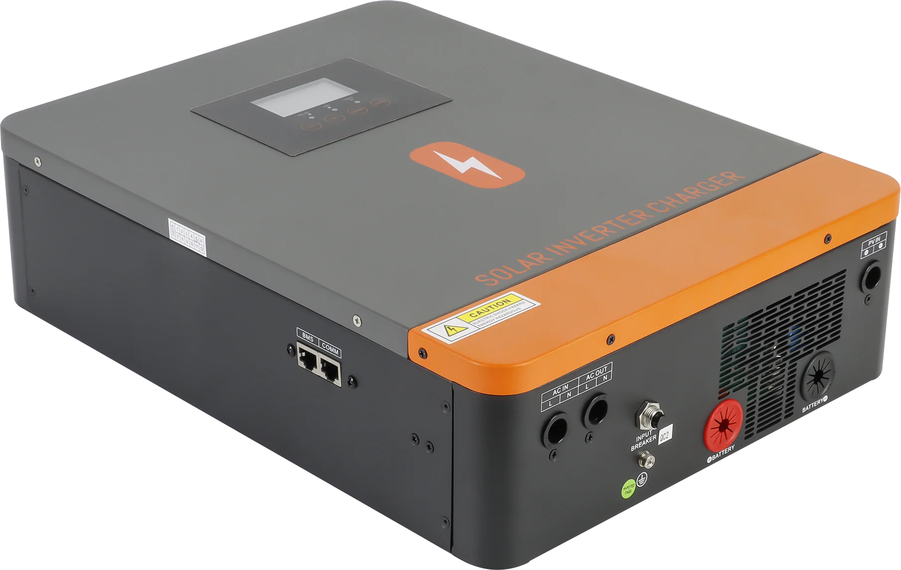 4.2KW الجهد المزدوج DC12V 24V إلى 230VAC خارج الشبكة الهجين العاكس مع 100A MPPT الشمسية تهمة ماكس PV 500V صالح بطارية ليثيوم BMS #5