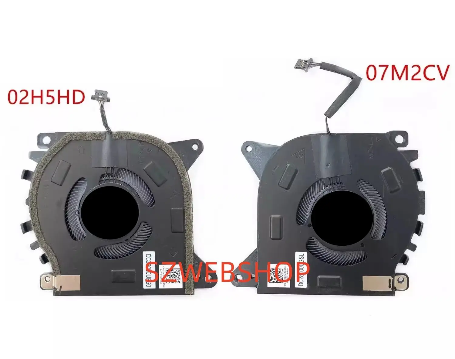 Nuovo computer portatile per Dell Alienware X15 R1 R2 CPU GPU ventola di raffreddamento 082VD4 0V0G61 02H5HD 07M2CV