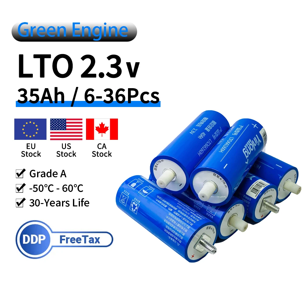 

Yinlong Lto Cells 66160 2,3 В 35 Ач литий-титанатные батареи для солнечной системы