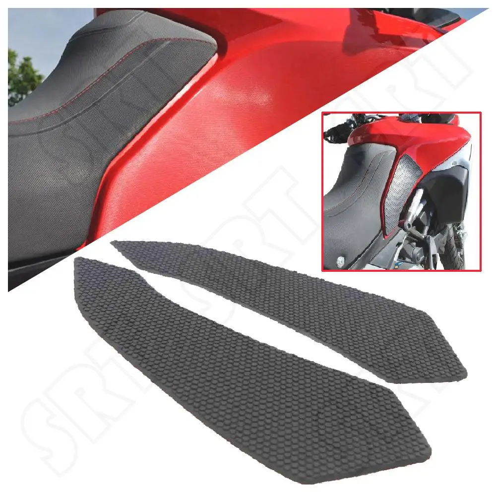 

Fits for Ducati 1200 Multistrada 1260 ENDURO ABS 2016-2019 Motorcycle Tank Pad FuelTank Side Knee Traction Grips Anti Slip Pads