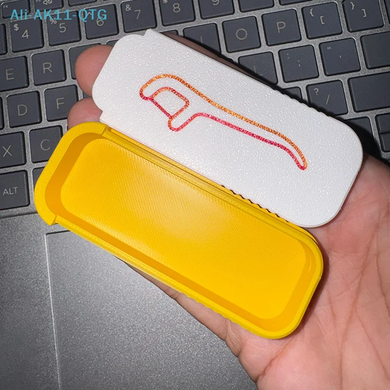 New Portable Dental Floss Box Mini Toothpick And Floss Organizer Mini Sliding Storage Box For Small Items For Home Office Travel