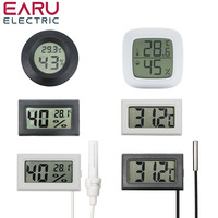 Mini Digital LCD Auto Car Pet Indoor Convenient Temperature Sensor Humidity Meter Thermometer Hygrometer Gauge thermostat