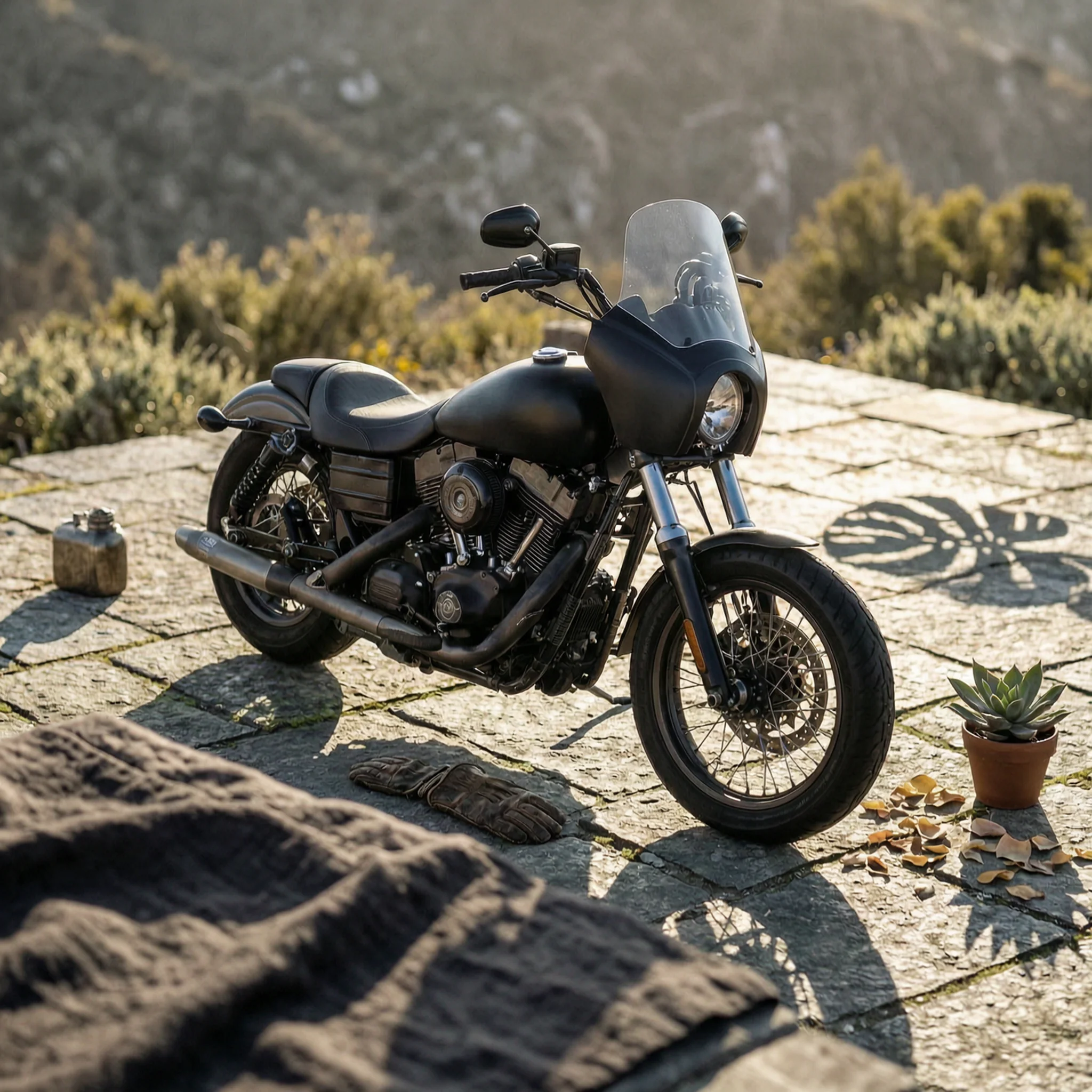 Motorcycle Headlight Fairing with Windshield Replacement-Style Windscreen Vehicle Part Long-Lasting for Cruiser Riders