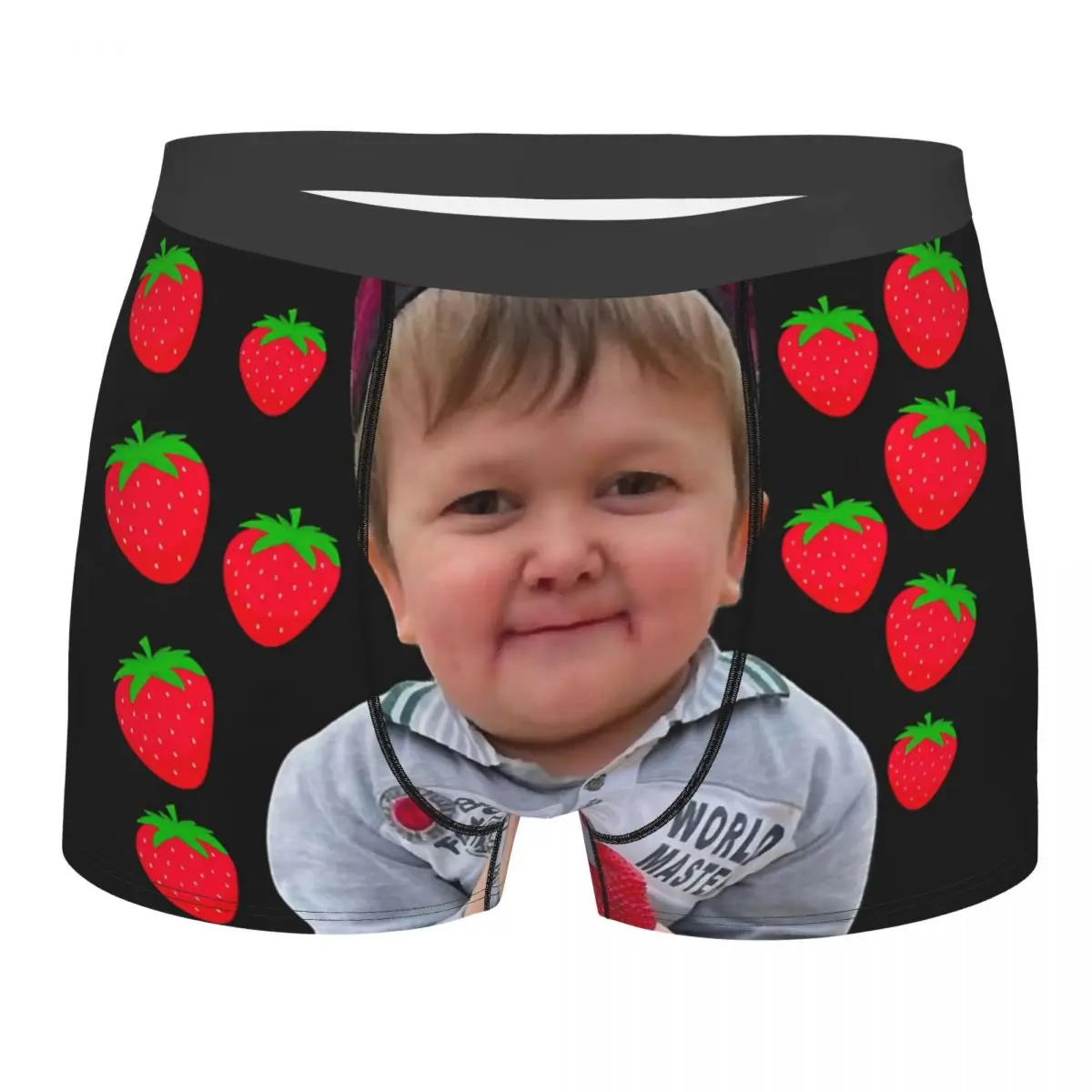 Hasbulla Underpants Breathbale Panties Male Underwear Print Shorts Boxer Briefs