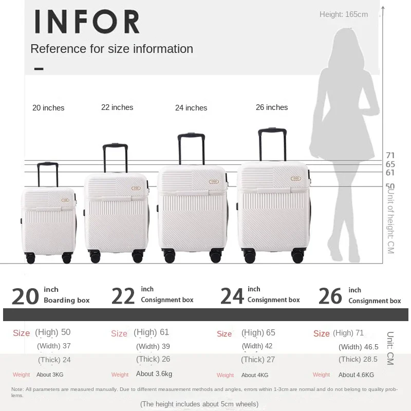 Imagem -06 - Multifuncional Front Opening Rolling Bagagem Bolsa de Viagem com Rodas Leve Usb Trolley Suitcase 20 Novo