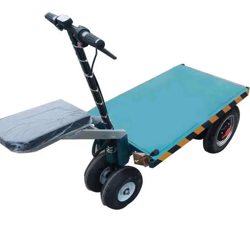 

Portable Battery Powered Fold Platform Electric Cargo Beach Cart Wagon for Shopping Storage