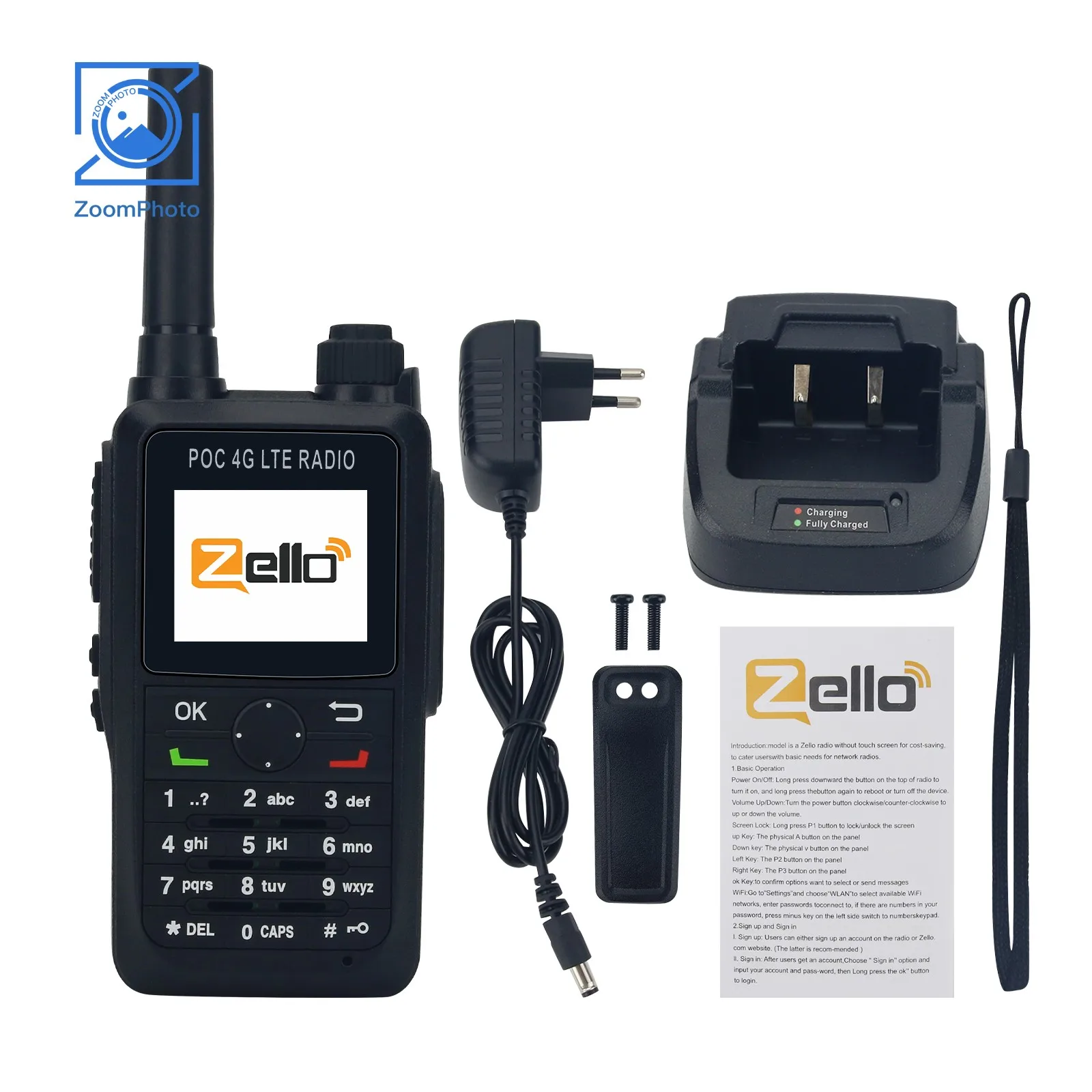 

HamGeek W100 Zello Radio 4G POC Radio IP68 Waterproof Walkie Talkie with Battery Capacity of 5200mAh