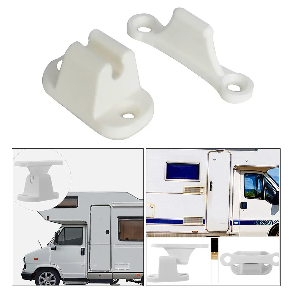 Auto Caravan Or Motorhome White Plastic Main Door Catch   Campers Accessories Retainer Holder CDR7 Door Retainer Catches