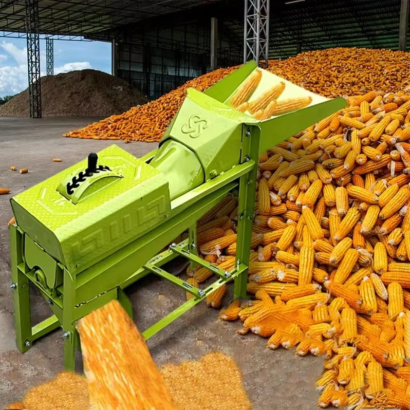 Electric Corn Thresher Threshing Machine Maize Shellers Corn Peel Machine Peeling Multi-function Sheller Grain Thresher Machine