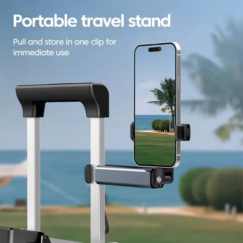 Alloy Mobile Phone Holder Folding Stretchable Portable Phone Mount Rotating Multifunction Adjustable Phone Stand