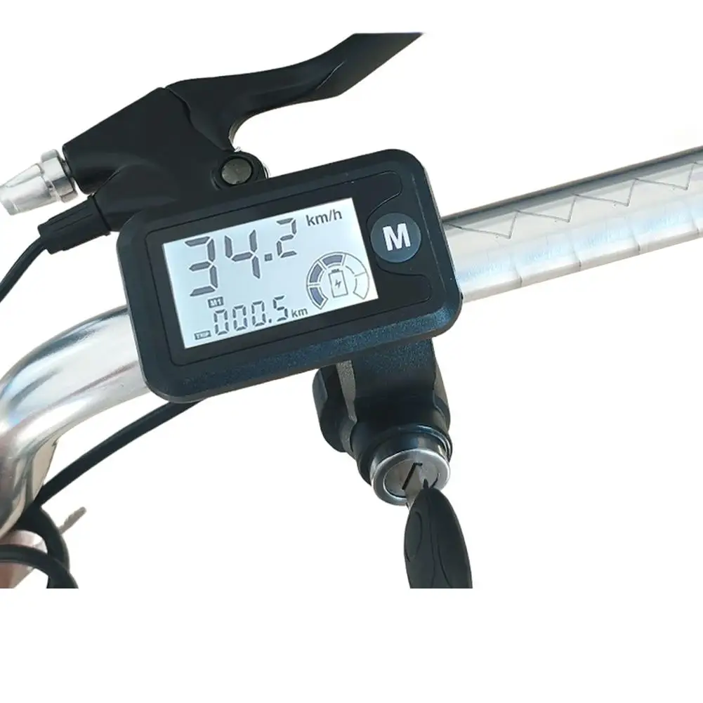 

36-72V Speed Meter E-Bike Speed Display Electric Vehicle Use Electric Quantity Display Display For E-Bike 170cm Cable Length