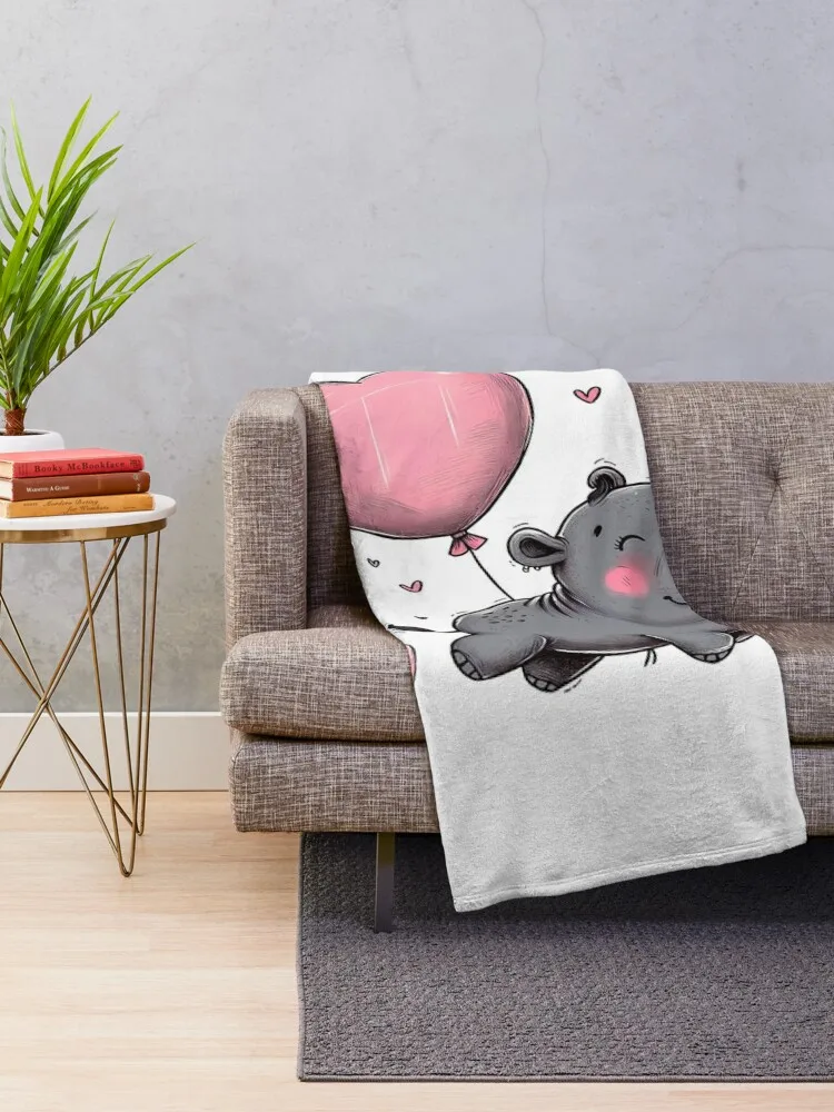 Adorable Moo Deng: The Viral Baby Hippo Design for T-Shirts and More Throw Blanket Luxury St Custom Blankets