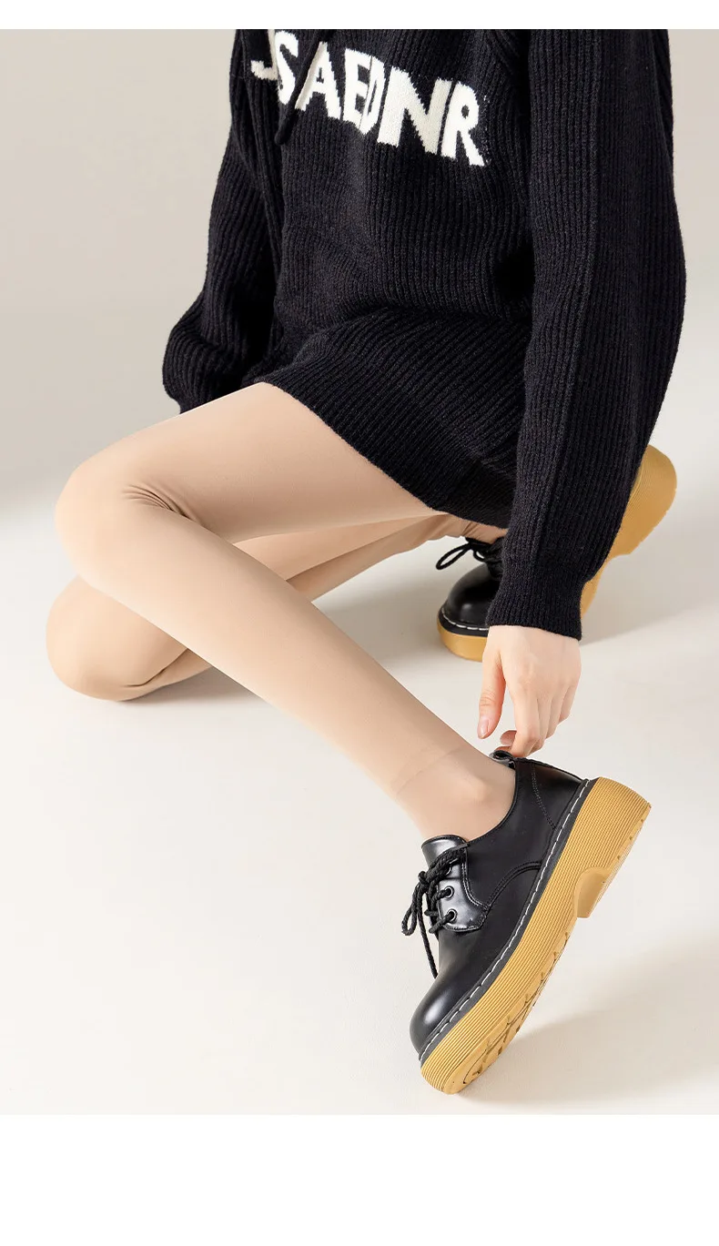 2023 New Design 165- 185cm Tall Lengthened Women Leggings First Line Thick Velvet Flesh Color Pantyhose Water Light Leg Artifact