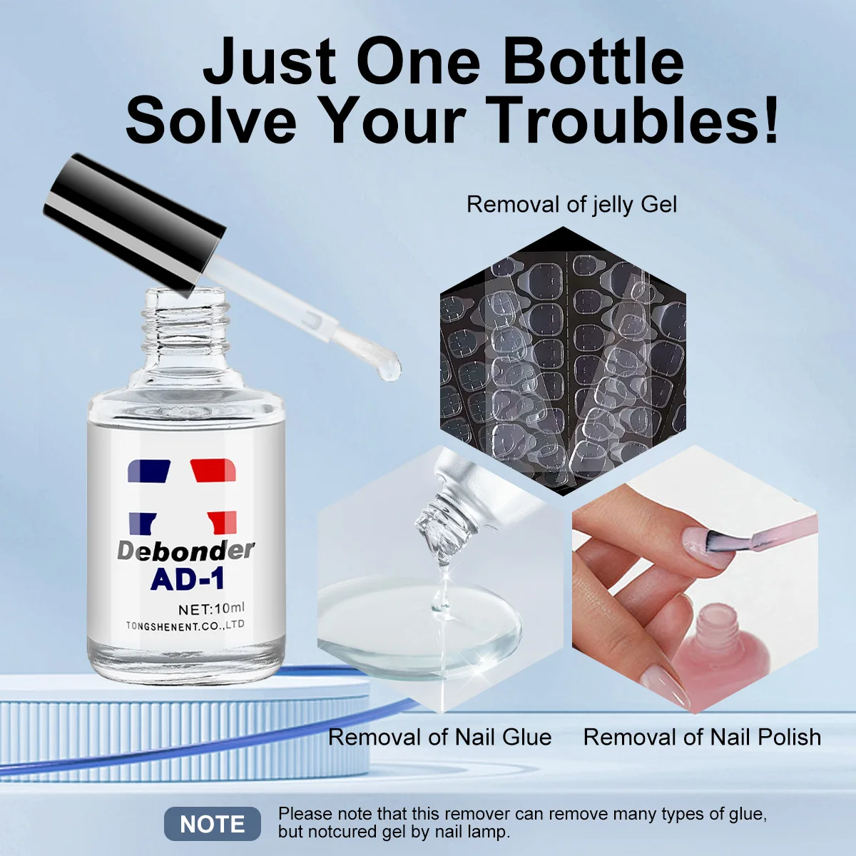 10 مللي مزيل هلام الأظافر بسرعة إزالة وهمية مسمار السائل جيل للأظافر سقيفة مزيل غير ضارة مسمار إزالة الصمغ وكيل مستلزمات صالون الأظافر