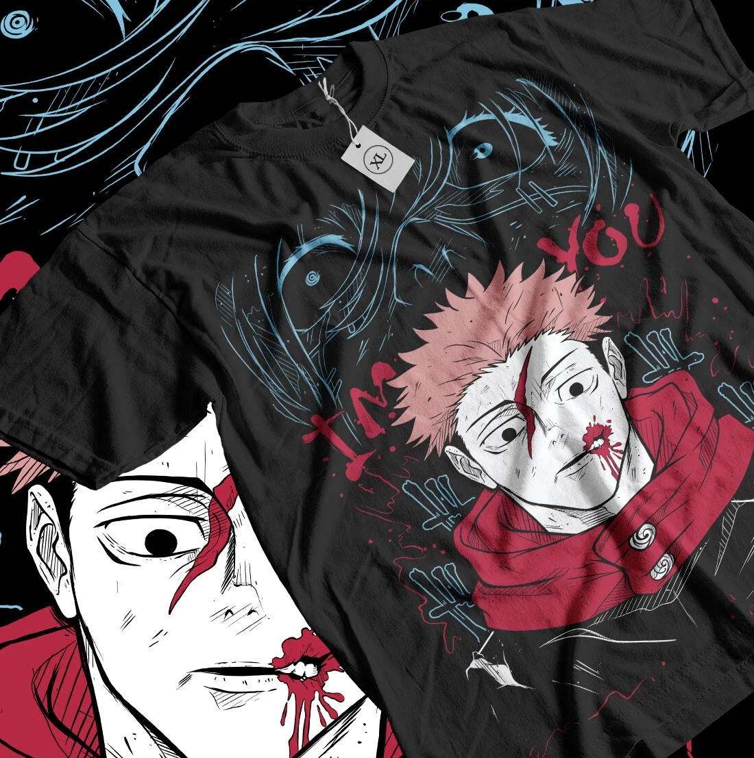 

2026 Summer Jujutsu Kaisen Anime Yuji Itadori Printed Loose Short-sleeved Pure Cotton Children's T-shirt Tide Unisex Casual Y2k