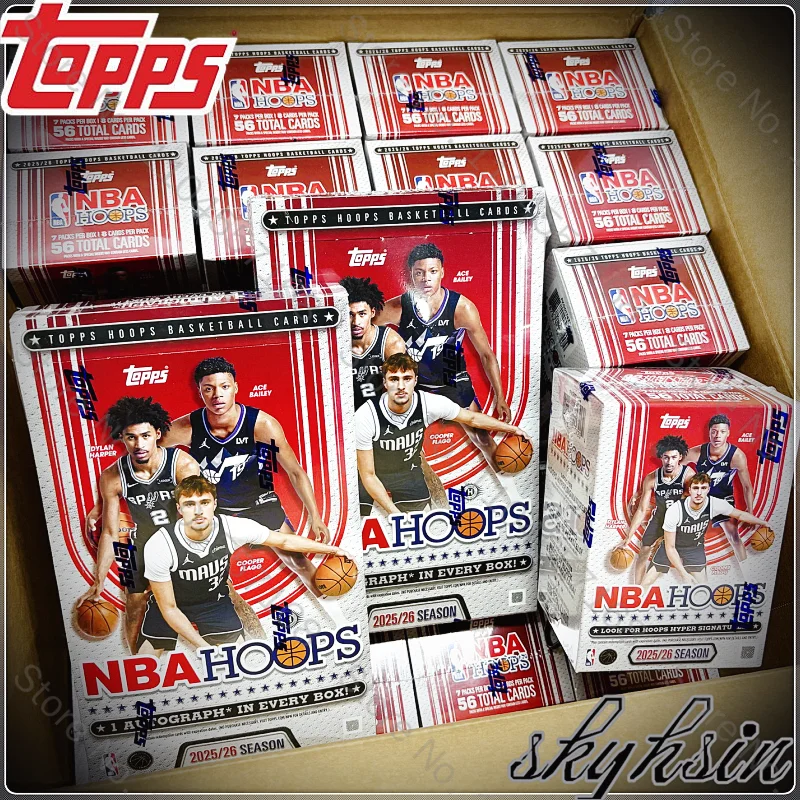 topps-nba-hoops-basketball-hanger-value-box-25-26-–-boite-de-cartes-a-collectionner-authentiques-et-de-valeur-ideale-pour-les-fans-de-la-nba