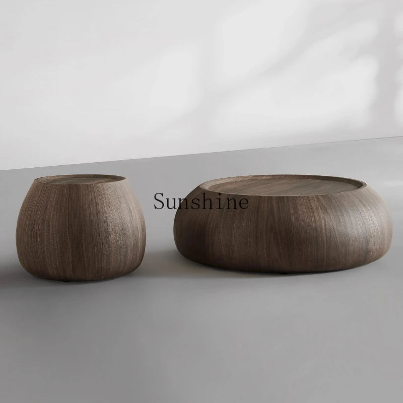 

Modern medieval style living room home high-end large round coffee table combination