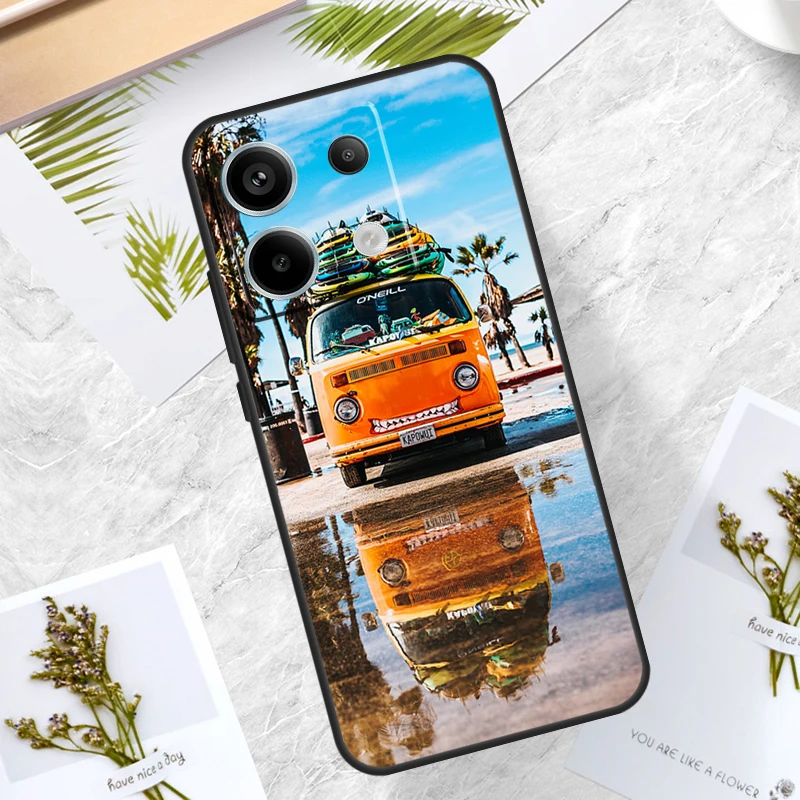 Combi Van Surf Case For Redmi Note 12 9 10 11 13 Pro Plus 9S 10S 11S 12S Cover For Redmi 12 10C 12C 13C