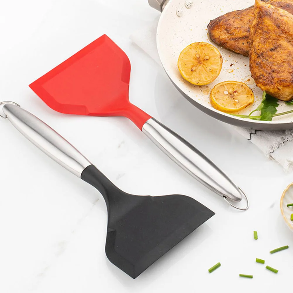 

Stainless Steel Spatula Kitchen Utensil Kochspatel Mix Kochspachtel Silica Gel Cooking Shovel
