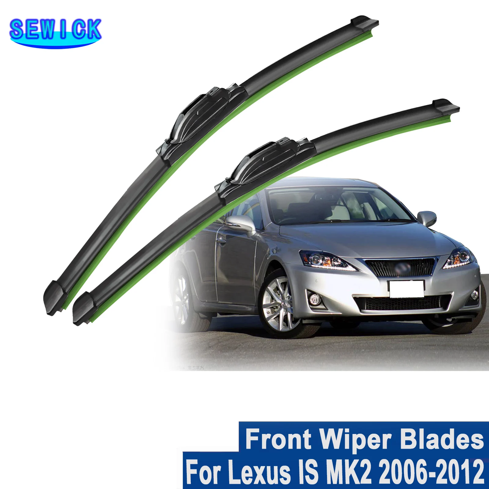 

For Lexus IS MK2 2006-2012 2007 2008 2009 2010 2011 2012 Front Windshield Wiper Blades 2pcs Windscreen Window Accessorie