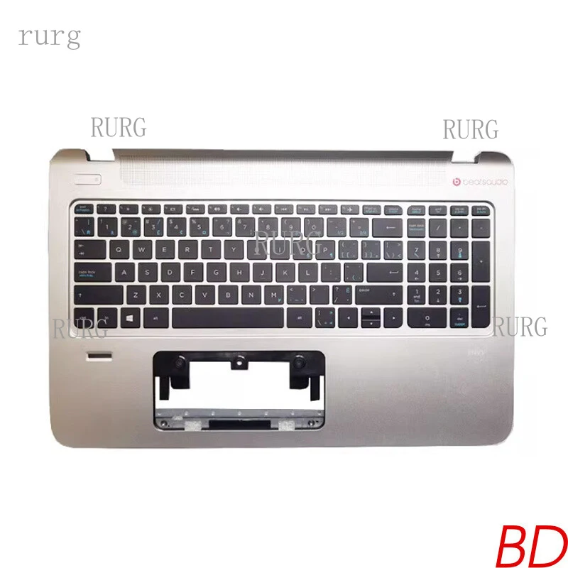 

A+ For HP 15-k 15-p TPN-q140 C Shell palmrest with Backlit Keyboard Sliver