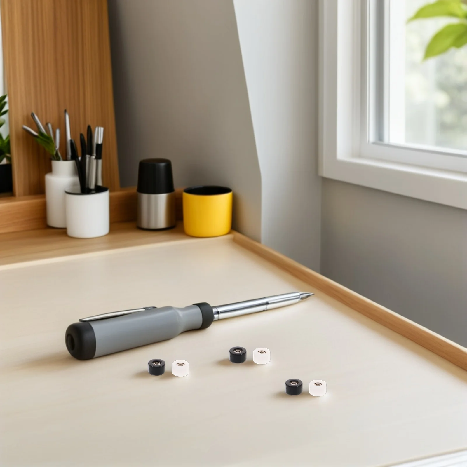 

8Pcs Finger Skateboard Wheels Sturdy Metal Bearings Accessory Kit Reliable Smooth Spin Multilevel Compatibility Portable