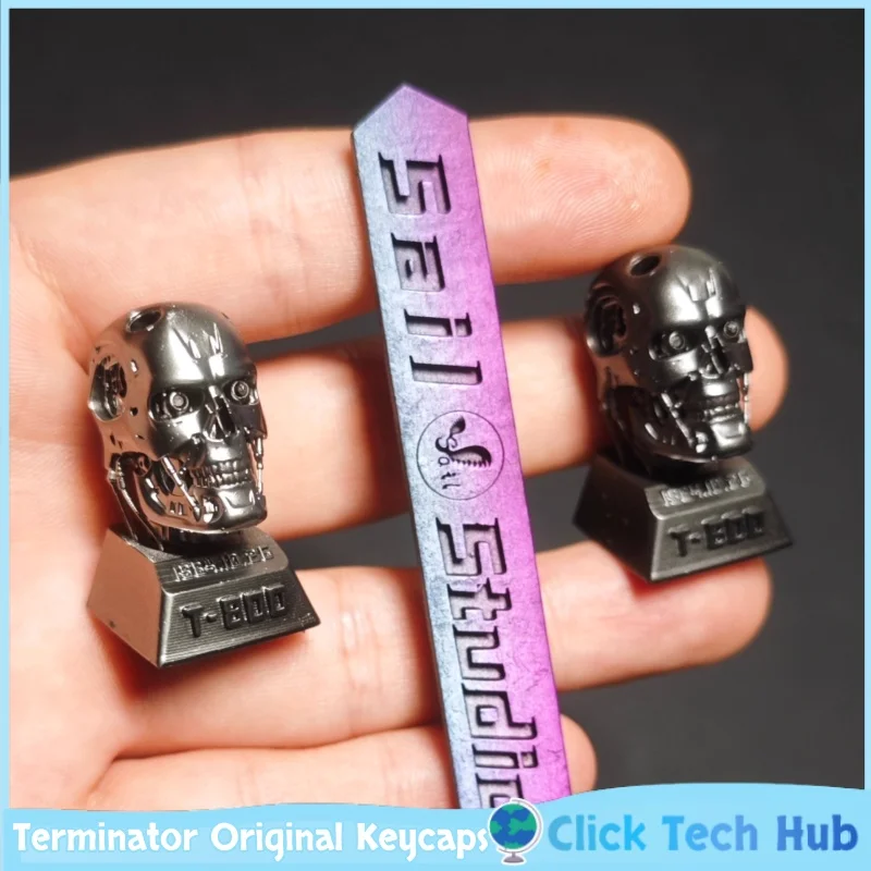 Terminator Movie Peripheral Original Keycap T800 Creative Personality Art Gift Peripheral Translucent Mechanical Keyboard Cap